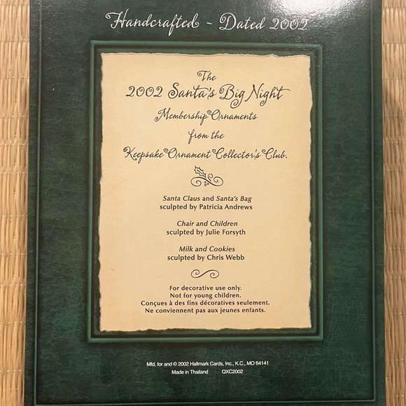 Hallmark 2002 Membership Kit - Picture 2 of 9